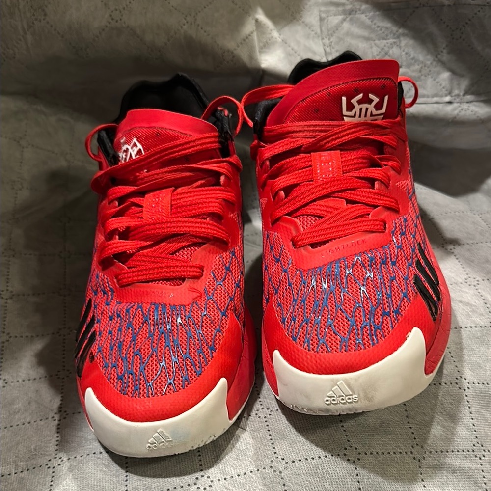 Adidas Kids Red and Blue Sneakers